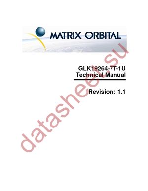 GLK19264-7T-1U-USB-GW datasheet  